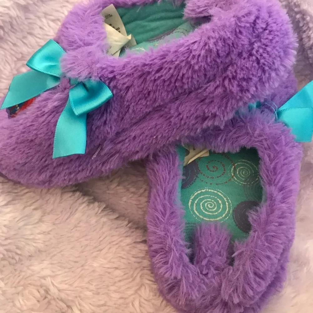 Disney purple plush house slipper shoes